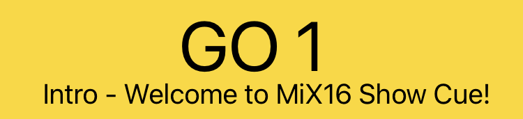 GO playback mode - standard