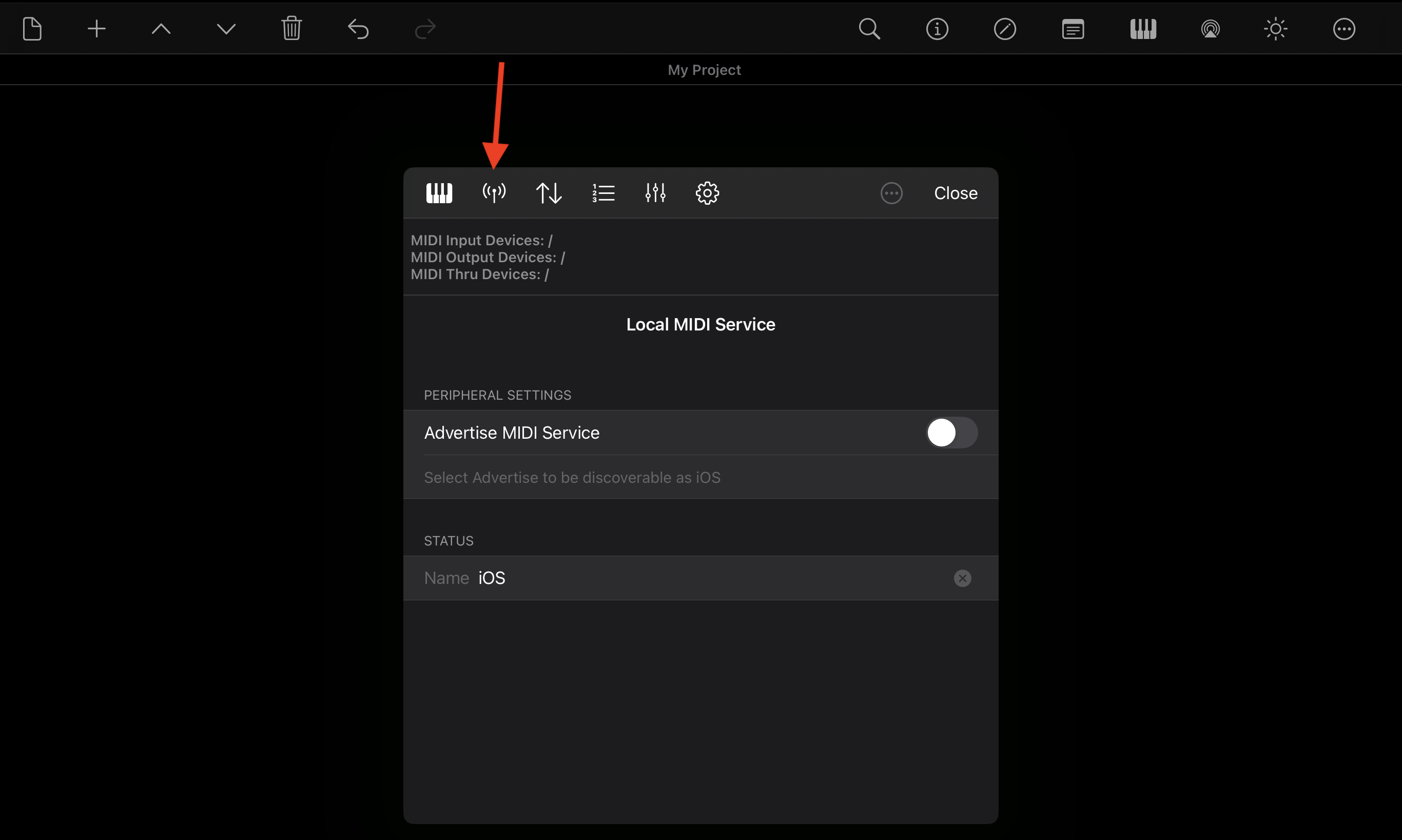 Local MIDI service